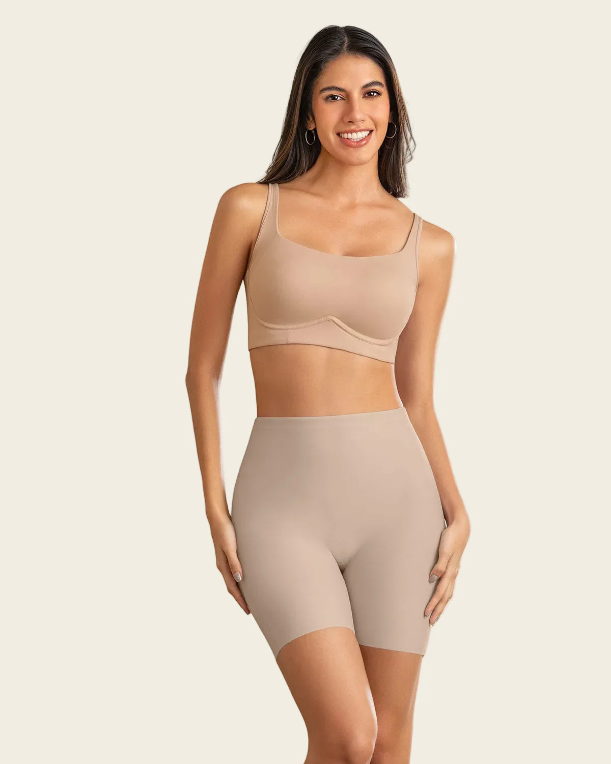 High-Waisted Mid-Thigh Bum Lifter Shaper Short - Image 4