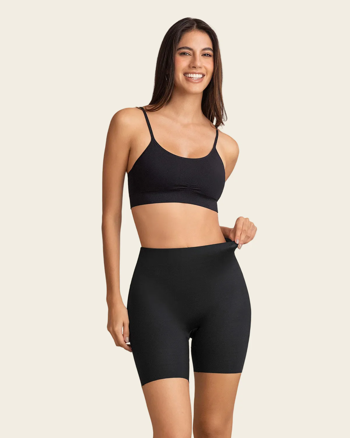 High-Waisted Mid-Thigh Bum Lifter Shaper Short - Image 7