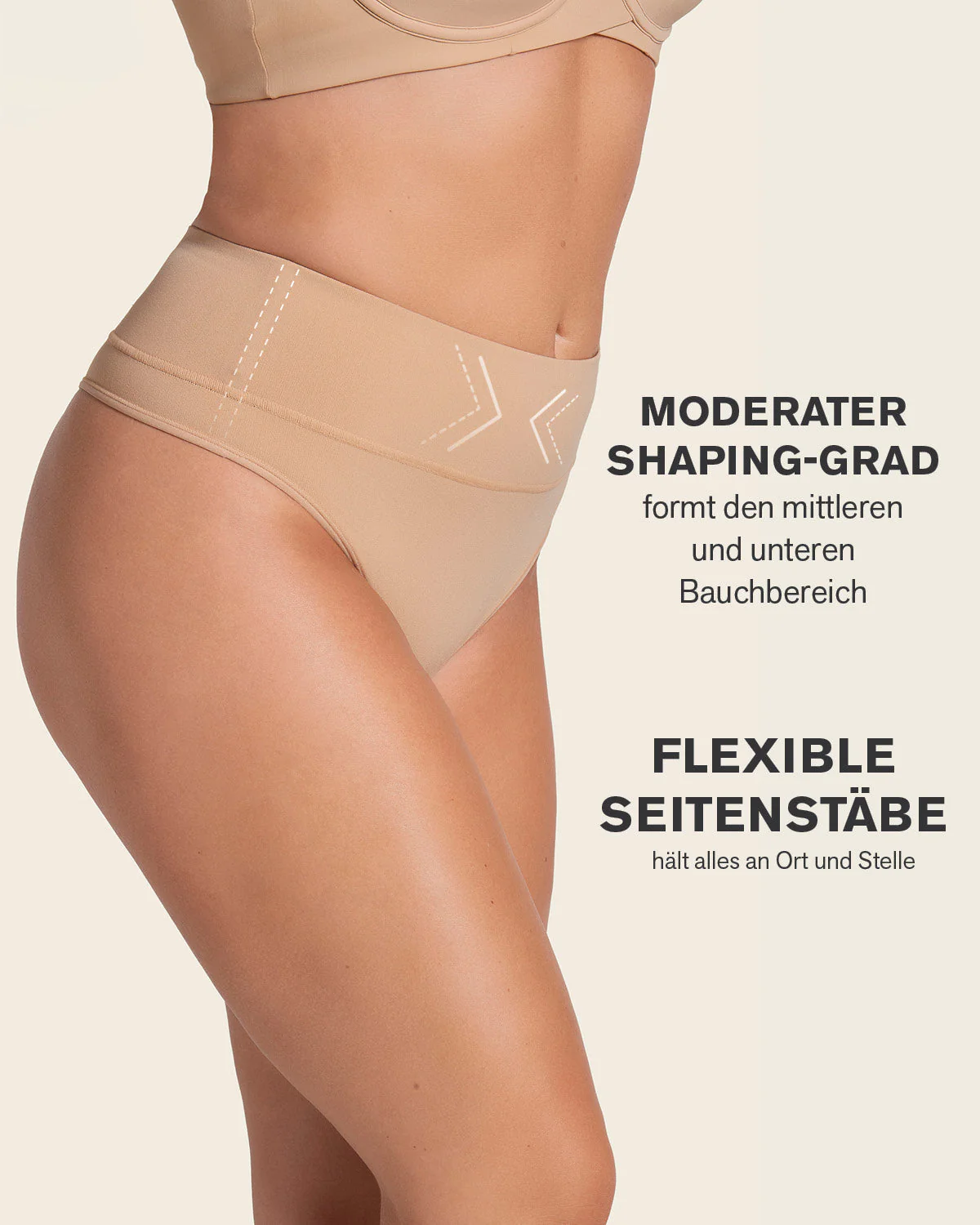 High-Waisted Seamless Moderate Shaper Thong knicker - Image 11