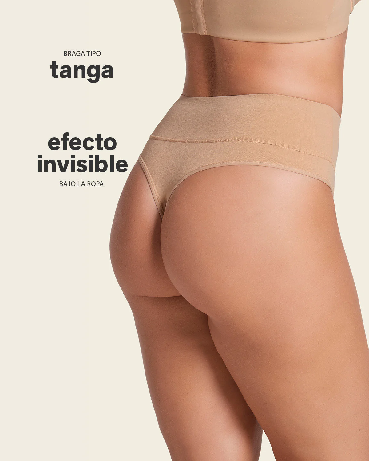 High-Waisted Seamless Moderate Shaper Thong knicker - Image 2