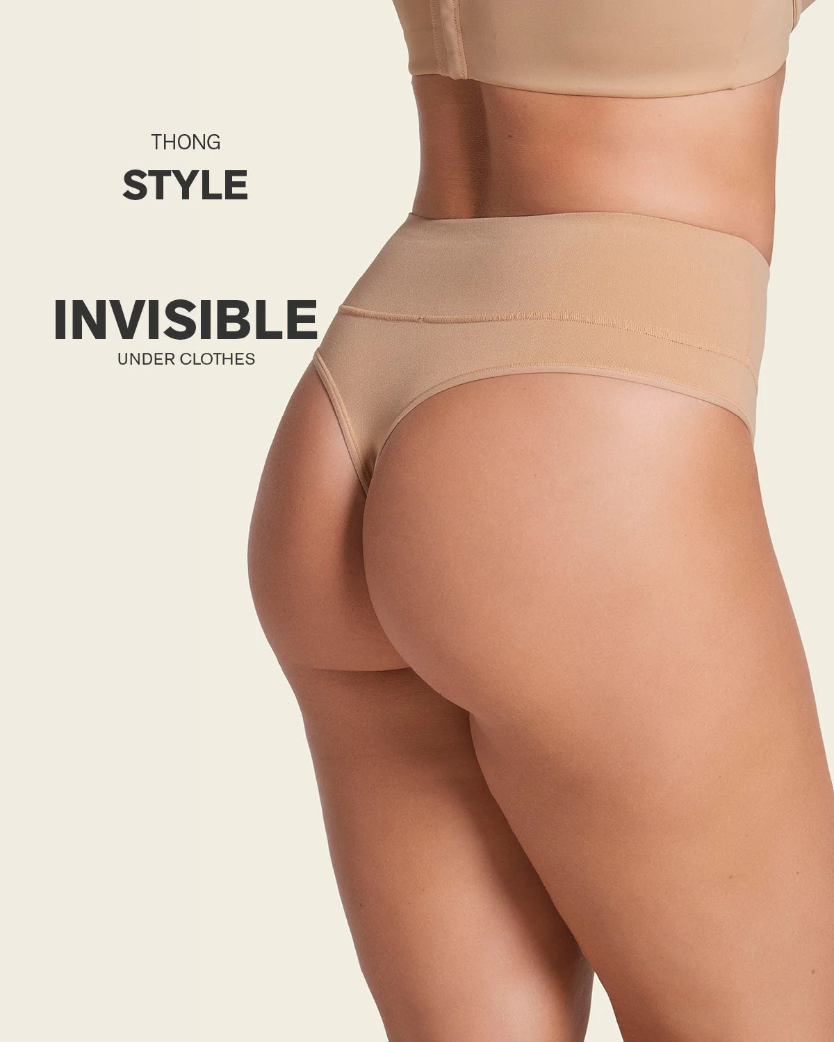 High-Waisted Seamless Moderate Shaper Thong knicker - Image 4