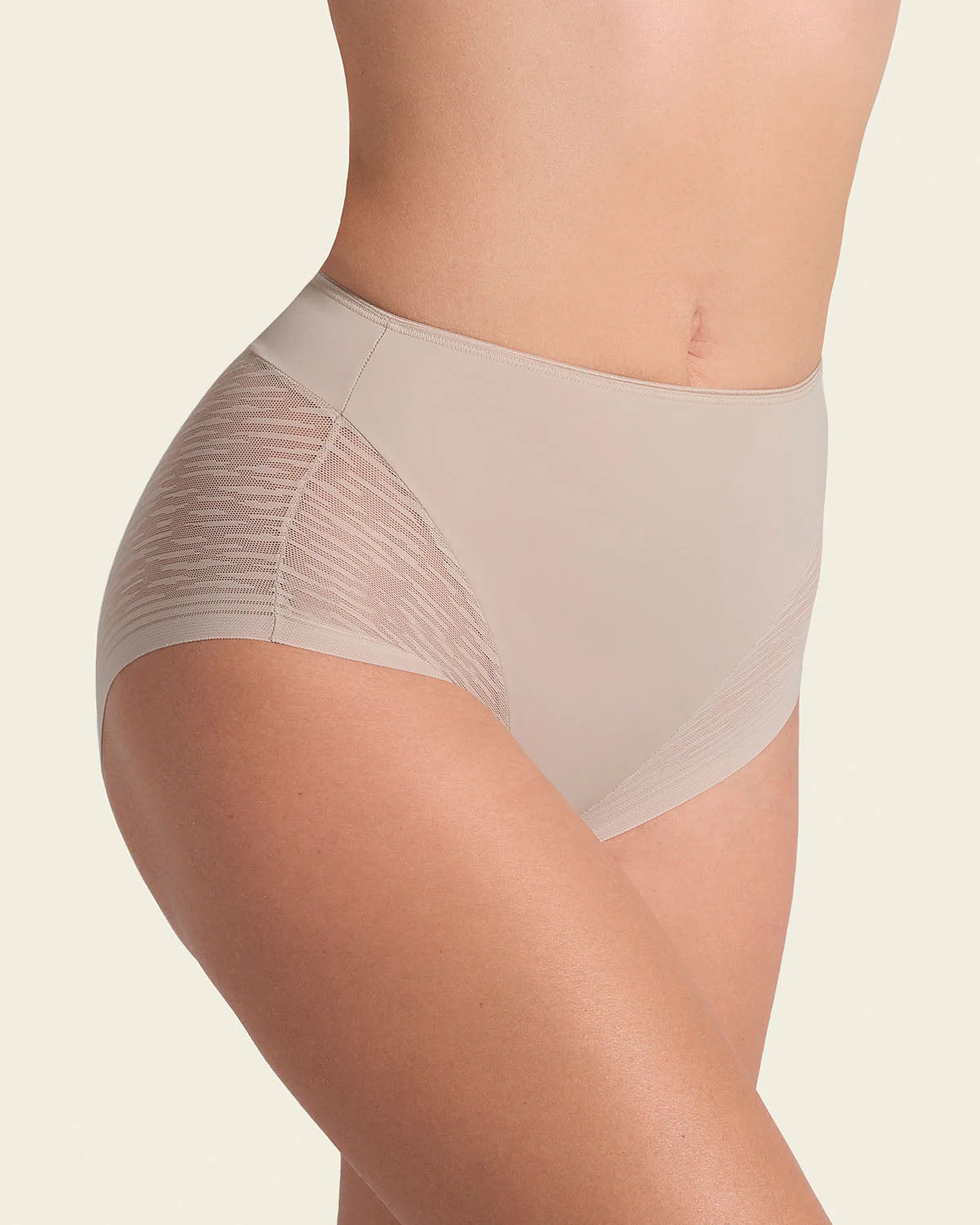 High-Waisted Sheer Lace Shaper knicker