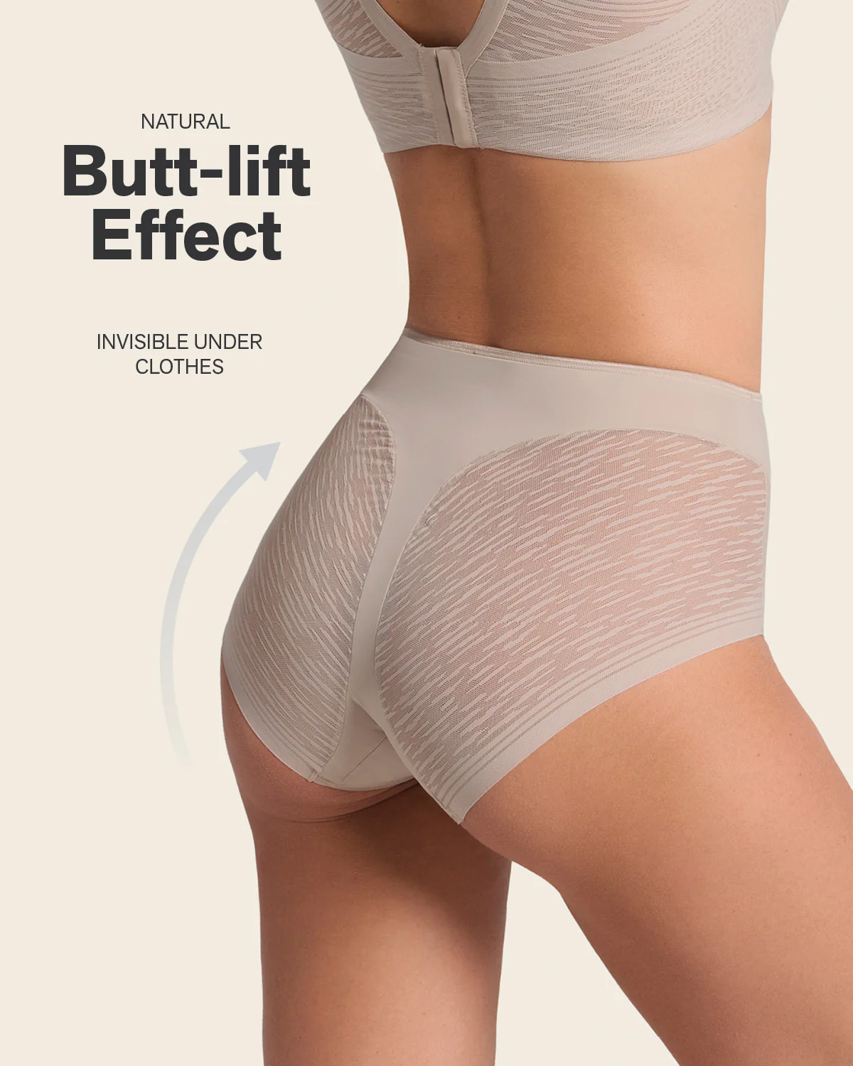 High-Waisted Sheer Lace Shaper knicker - Image 4