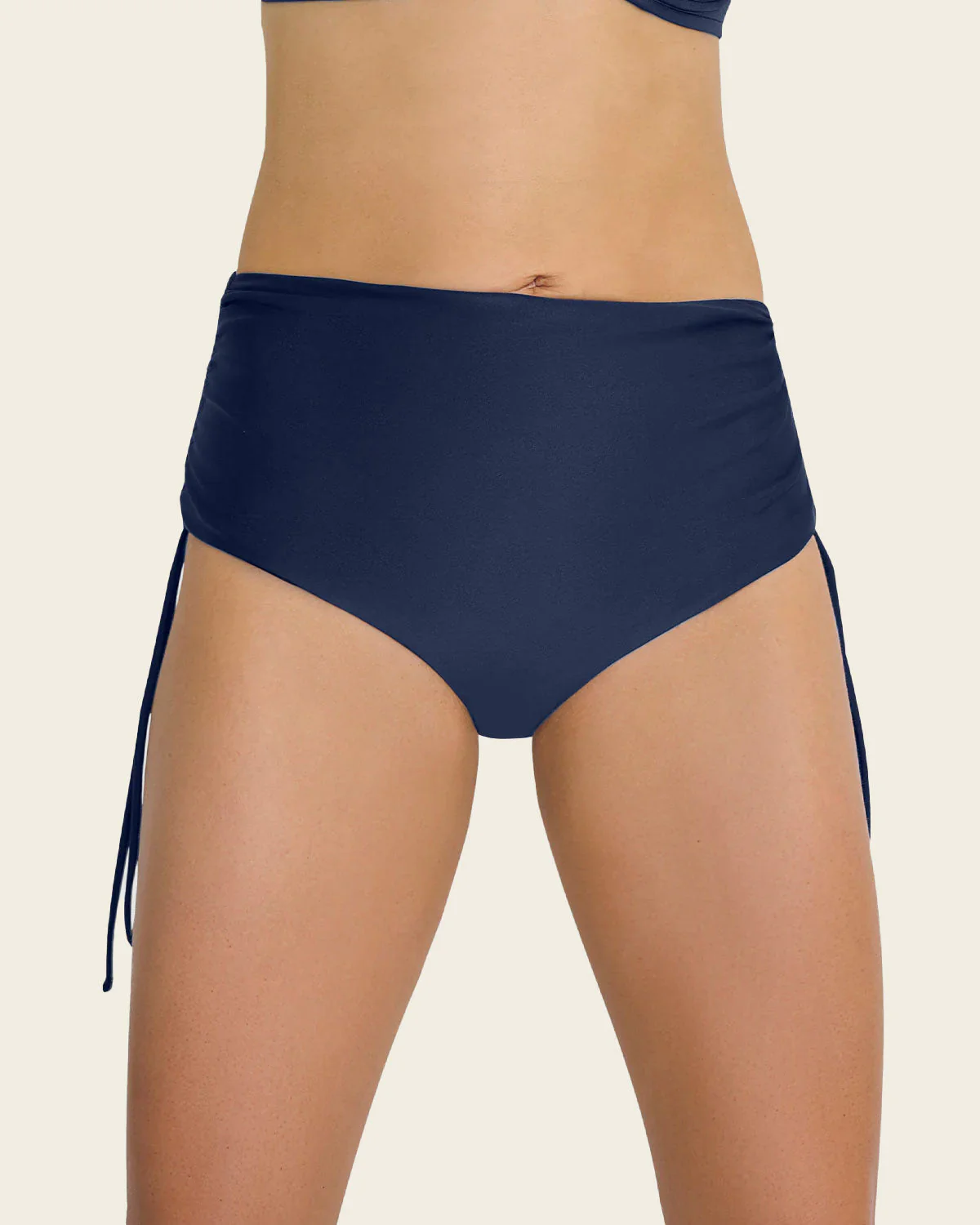 High-Waisted Slimming Bikini Bottom that has Adjustable Sides