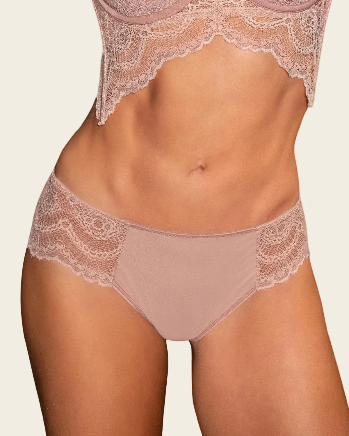 Lace and Smooth Cheeky Knicker - Image 14