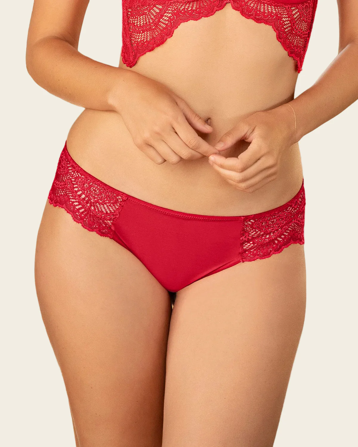 Lace and Smooth Cheeky Knicker - Image 6