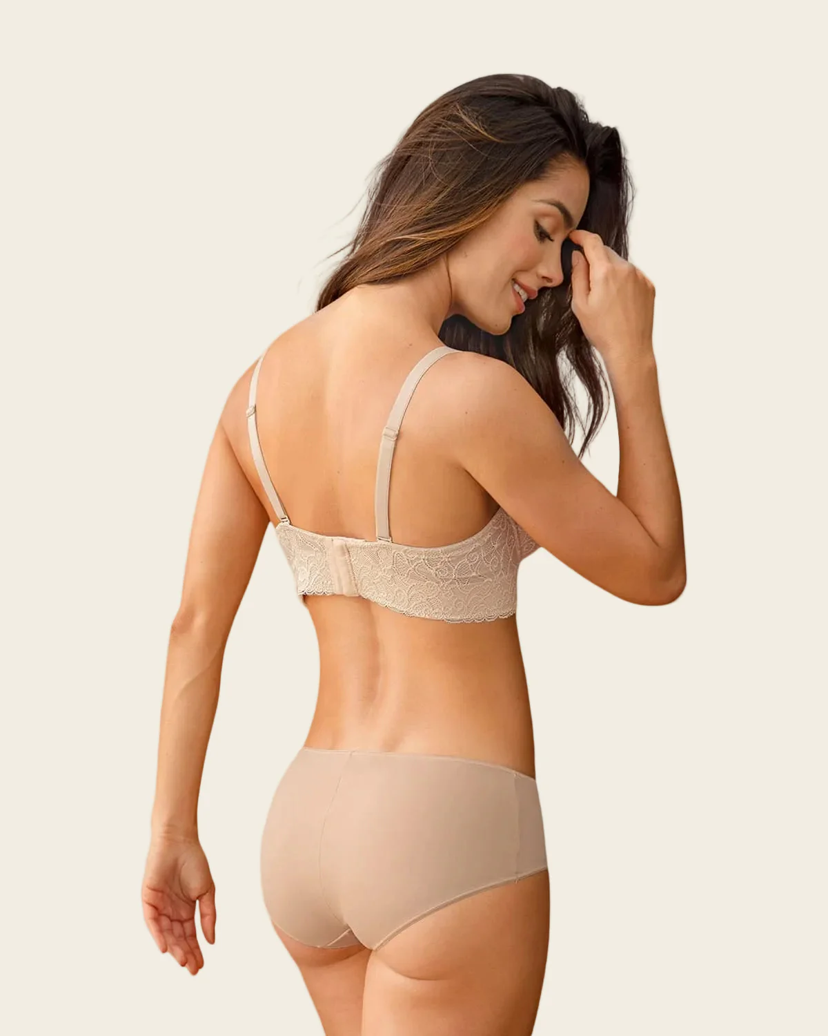 Lace Balconet-Style Push Up Bra with Wide Underbust Band - Image 14