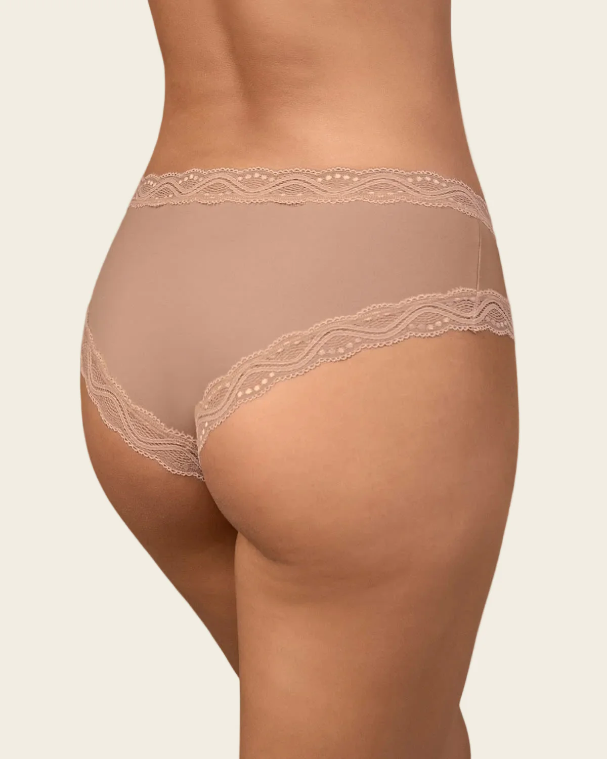 Lace Border Low-Rise Hipster Knicker