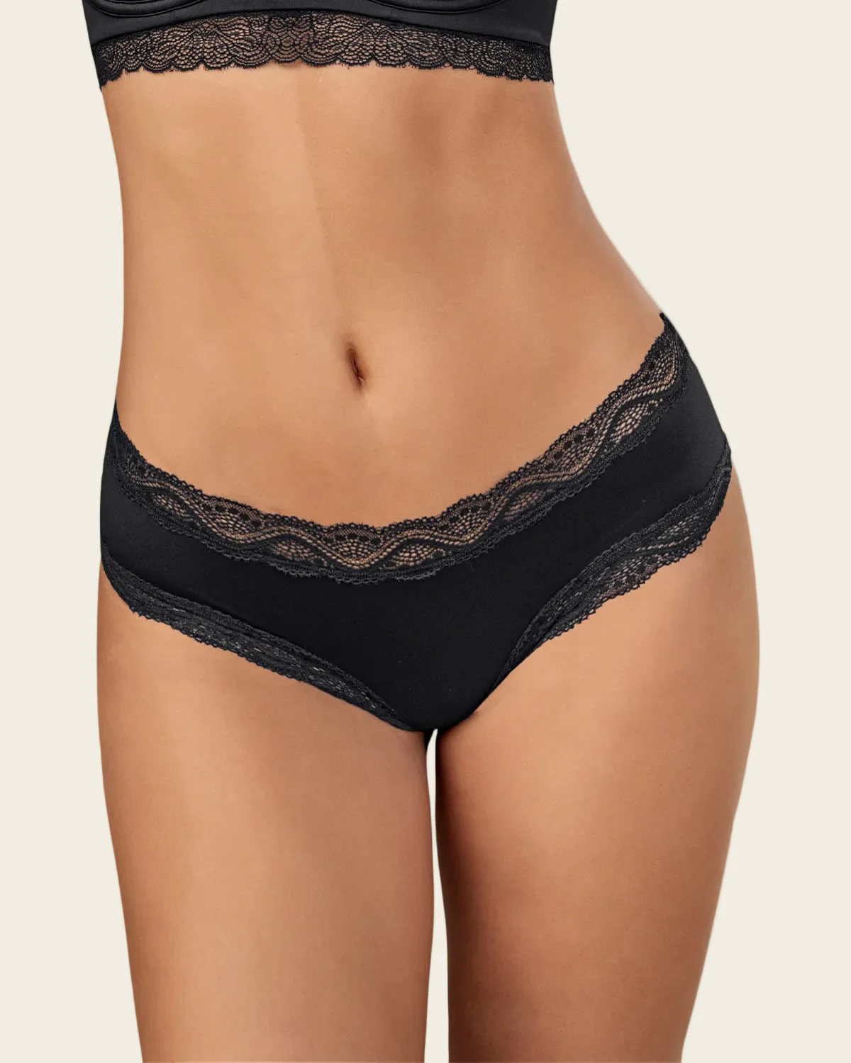 Lace Border Low-Rise Hipster Knicker - Image 6