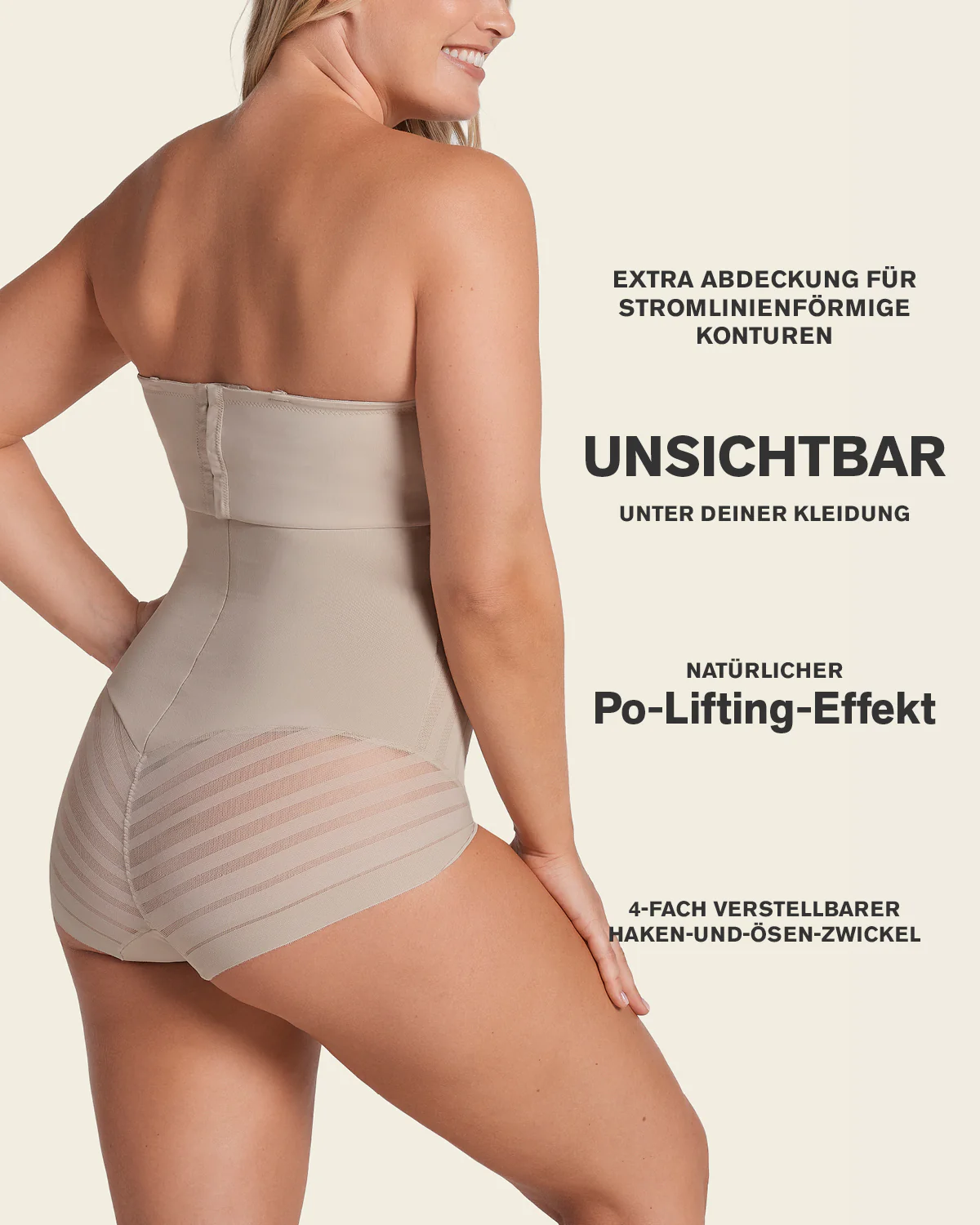 Lace Stripe Extra High-Waisted Sculpting Shaper Knicker - Image 11
