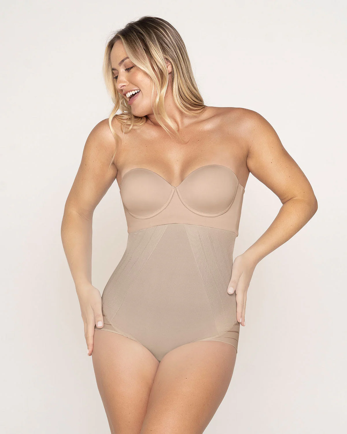 Lace Stripe Extra High-Waisted Sculpting Shaper Knicker - Image 12