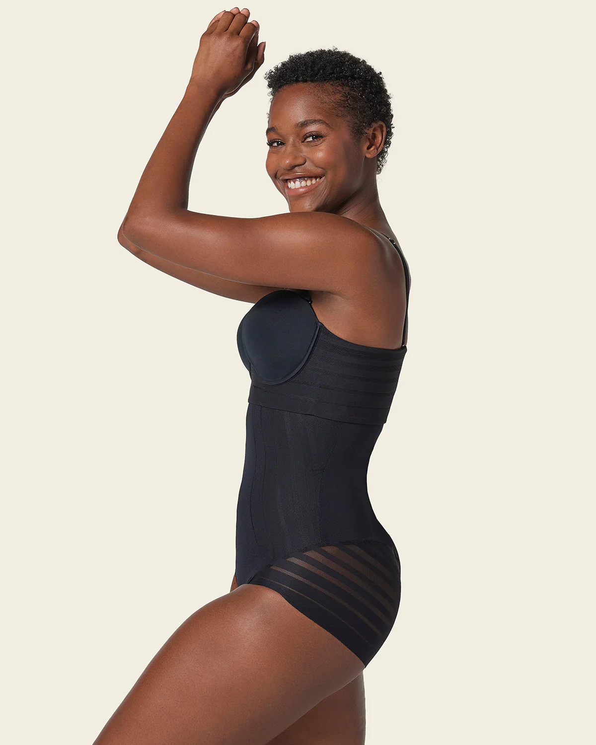 Lace Stripe Extra High-Waisted Sculpting Shaper Knicker - Image 25