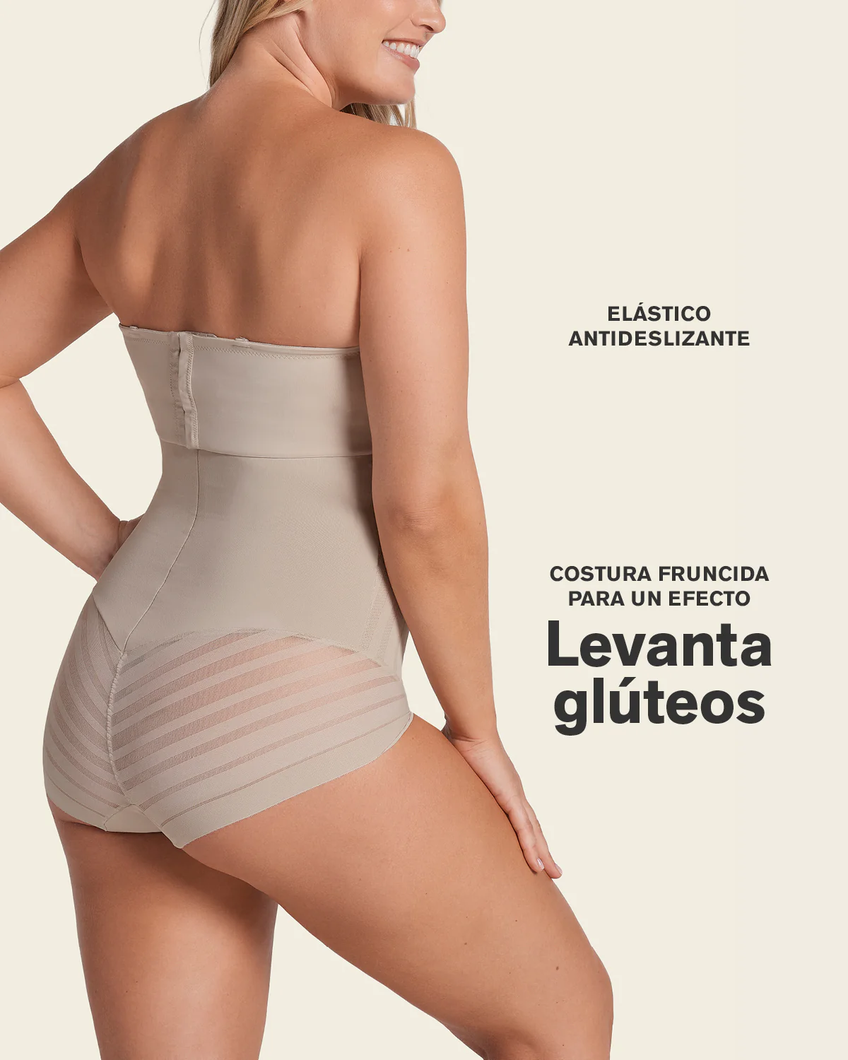 Lace Stripe Extra High-Waisted Sculpting Shaper Knicker - Image 3