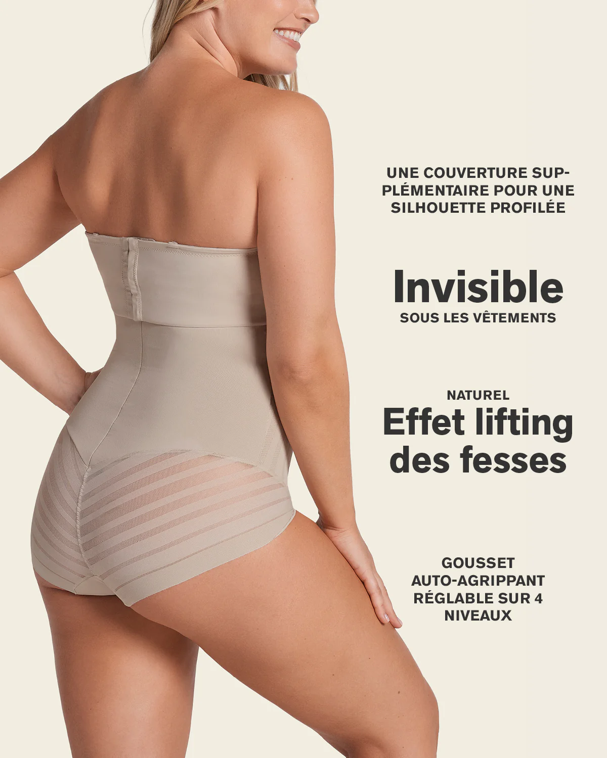 Lace Stripe Extra High-Waisted Sculpting Shaper Knicker - Image 8