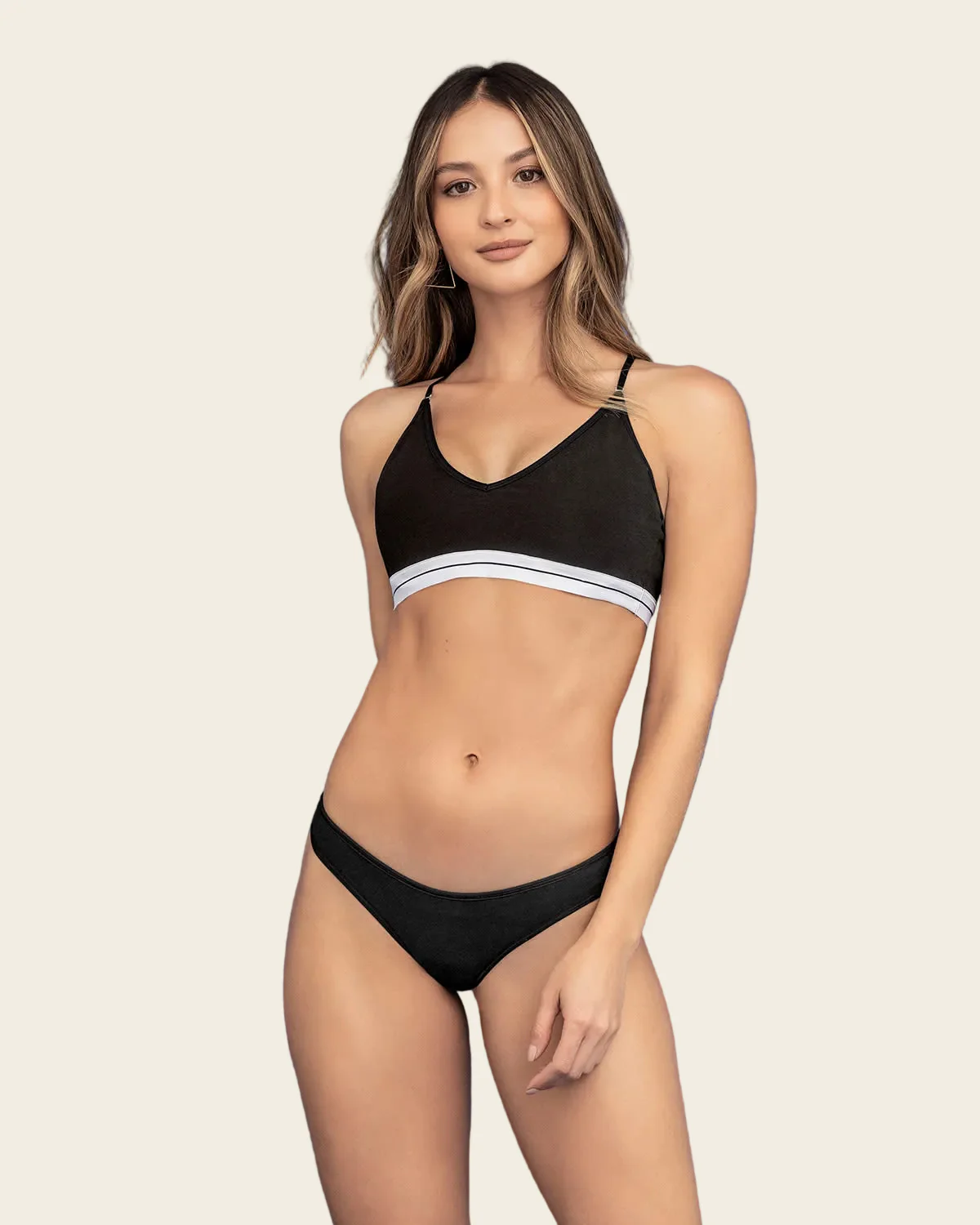 Logo Band Strech Cotton Pullover Bra - Image 3