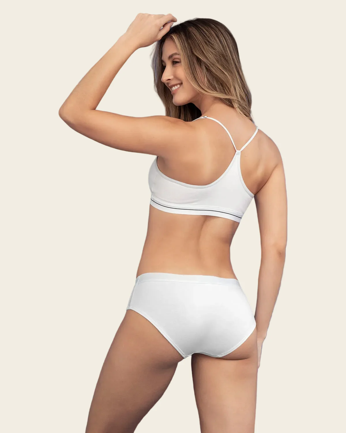 Logo Band Strech Cotton Pullover Bra - Image 8