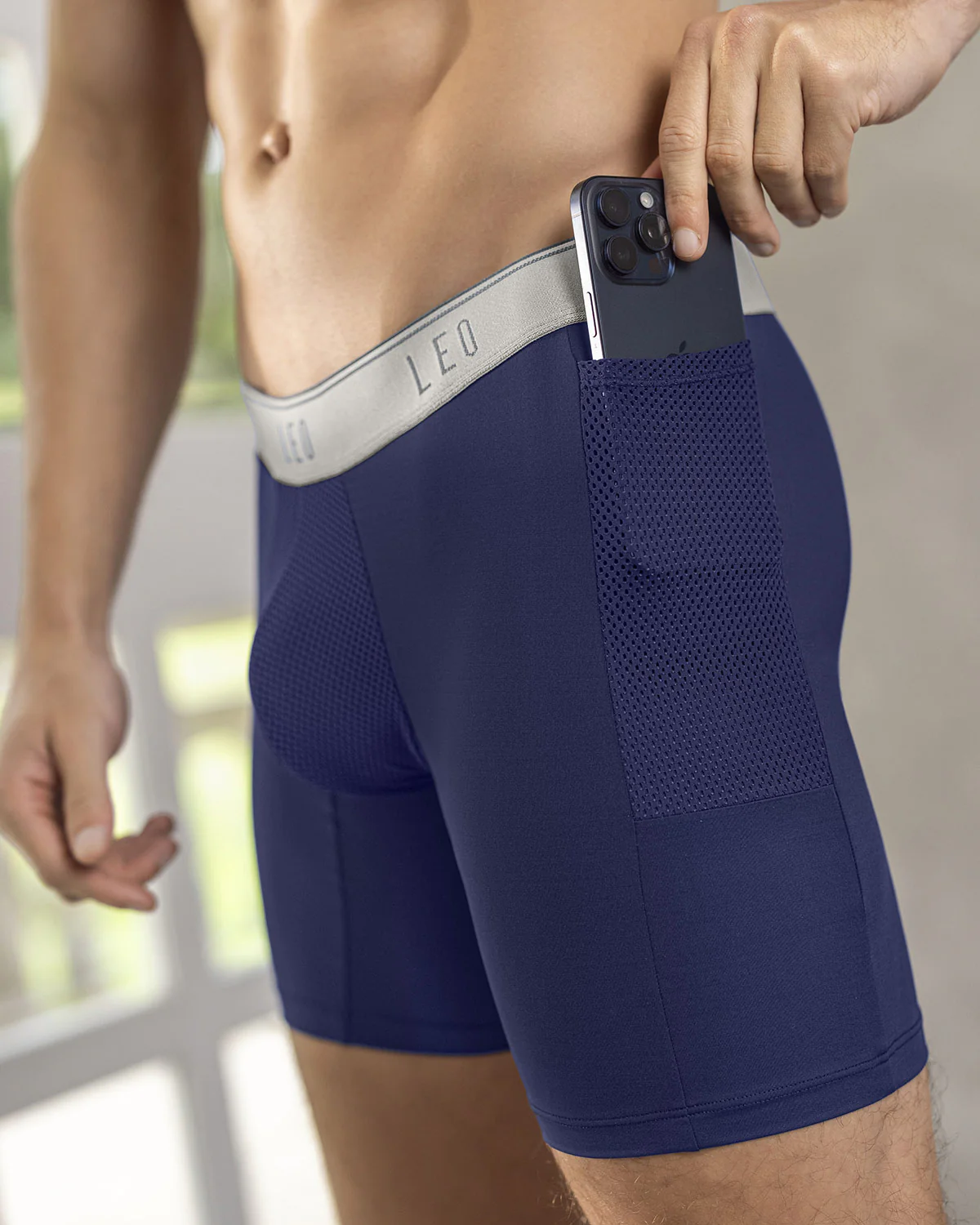 Long Athletic Boxer Brief with Side Pocket - Image 16