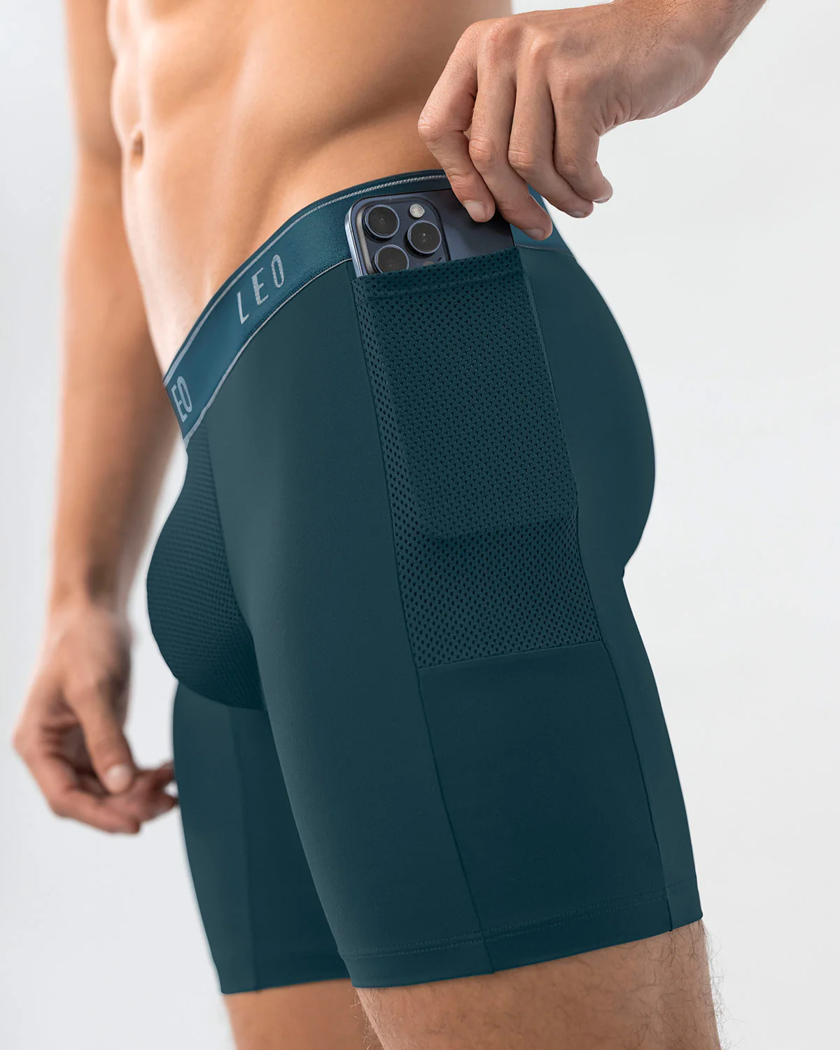 Long Athletic Boxer Brief with Side Pocket - Image 20