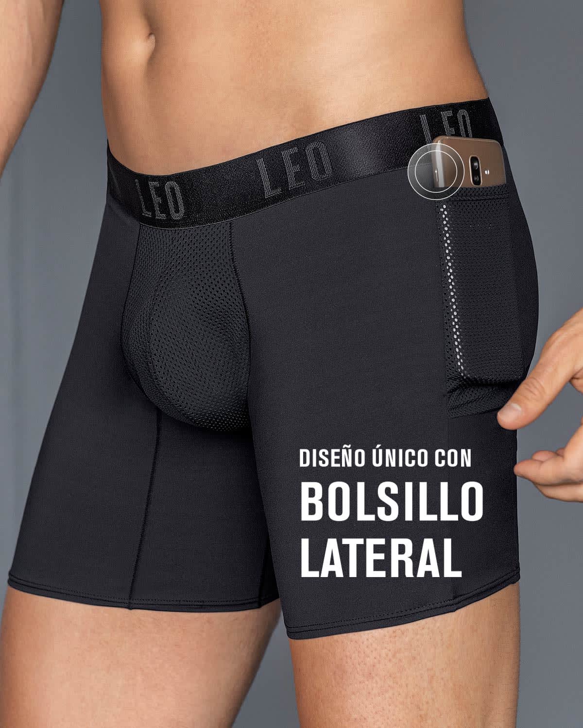 Long Athletic Boxer Brief with Side Pocket - Image 27
