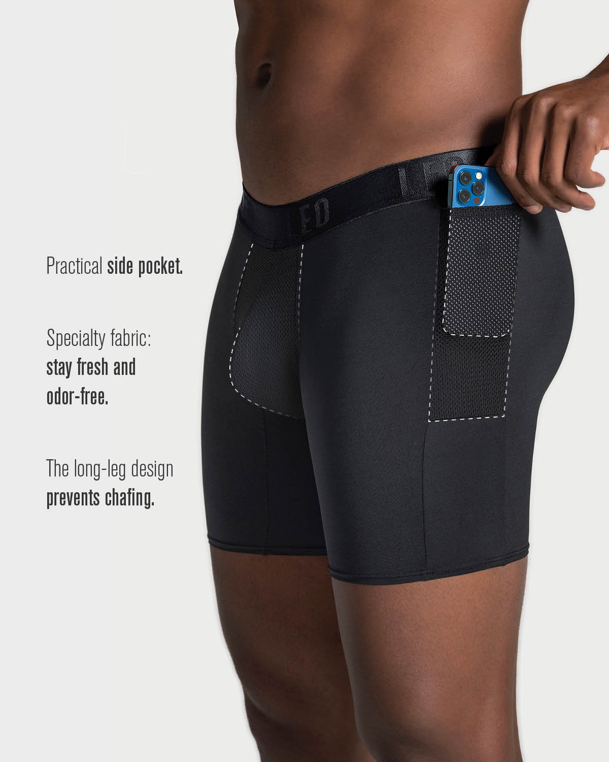 Long Athletic Boxer Brief with Side Pocket - Image 30