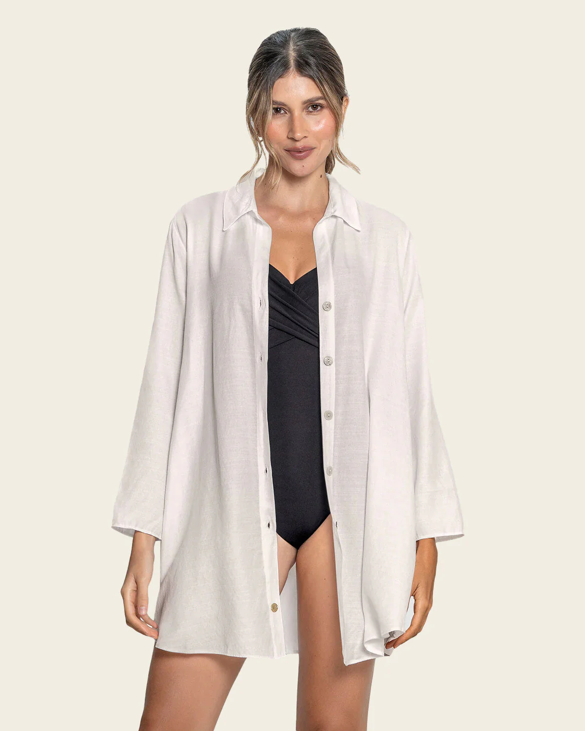 Long Sleeve Beach Cover-up Blouse