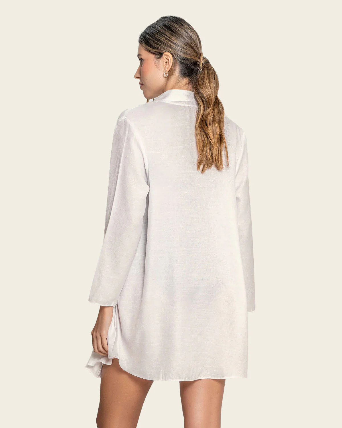 Long Sleeve Beach Cover-up Blouse - Image 2