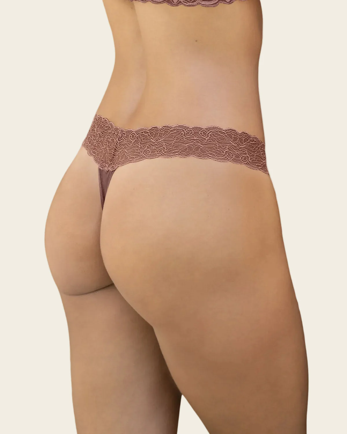 Low-Rise Lace Waistband Thong Knicker - Image 13