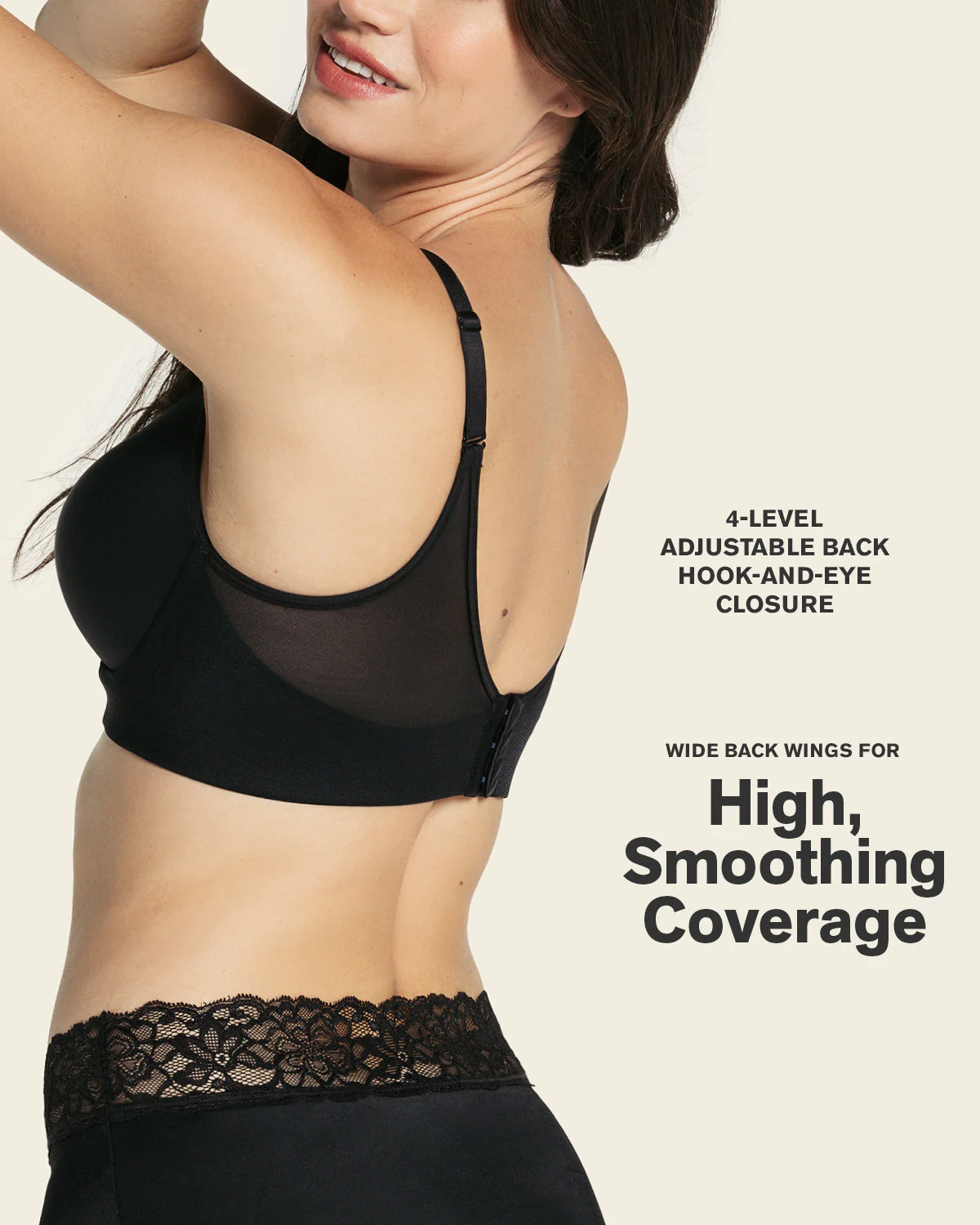 Memory Foam Push-Up Underwire Bustier Bra with Strappy Front - Image 19