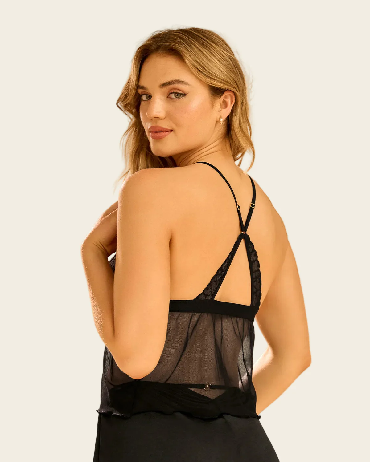 Mesh Babydoll Lingerie Shirt - Leonisa by Serez - Image 2