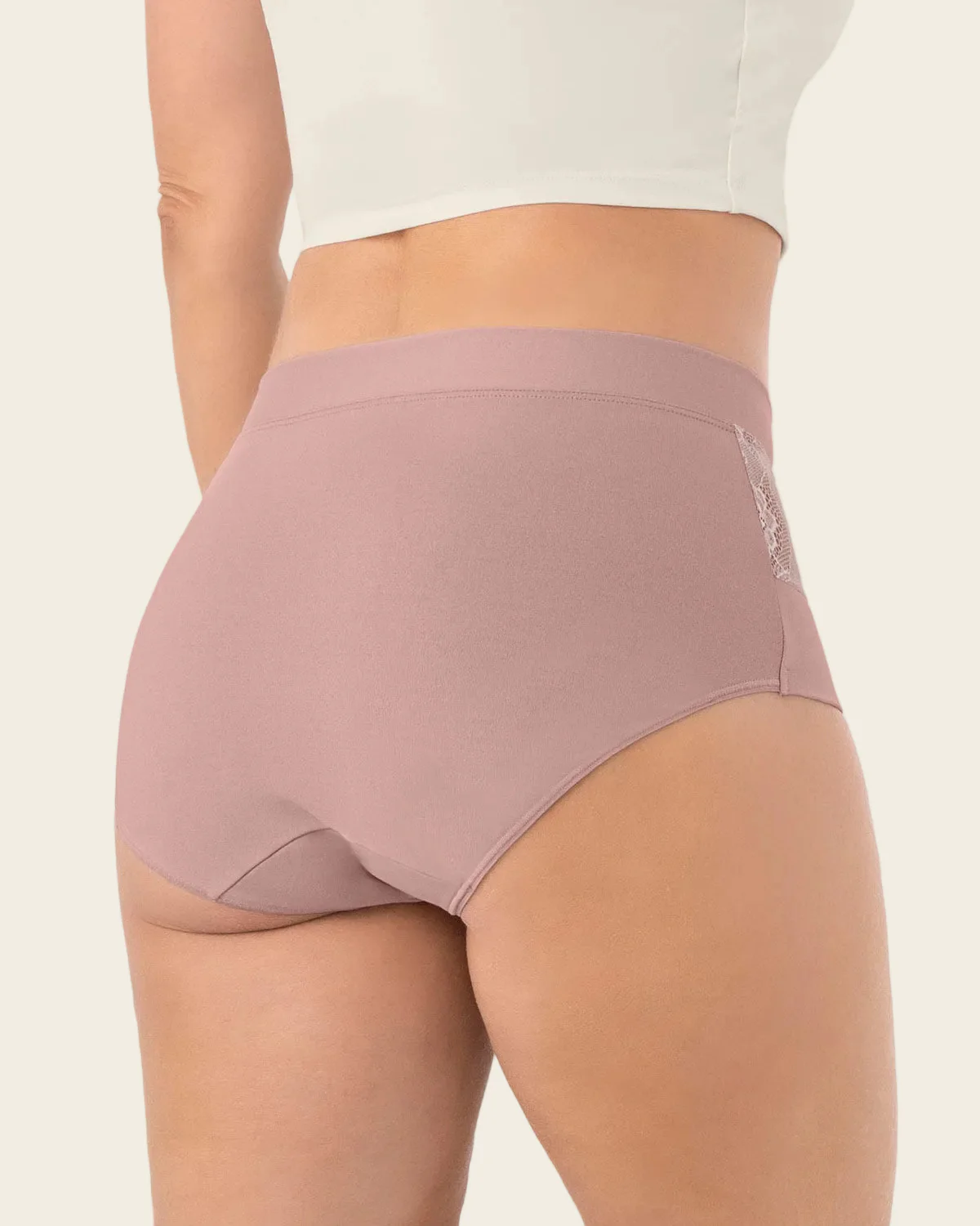 Mid-Rise Full Coverage Knicker with Lace Accents - Image 10