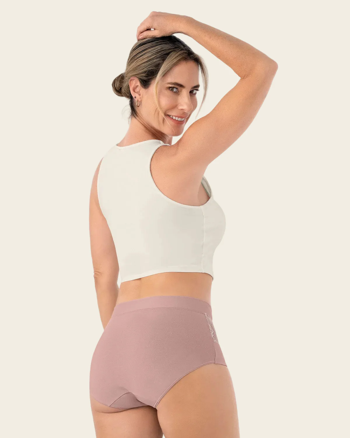 Mid-Rise Full Coverage Knicker with Lace Accents - Image 11