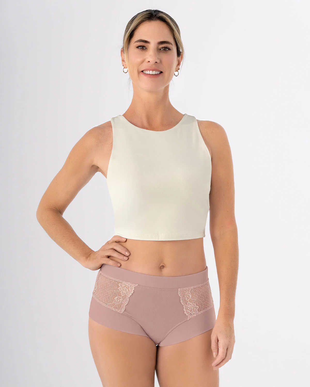 Mid-Rise Full Coverage Knicker with Lace Accents - Image 12