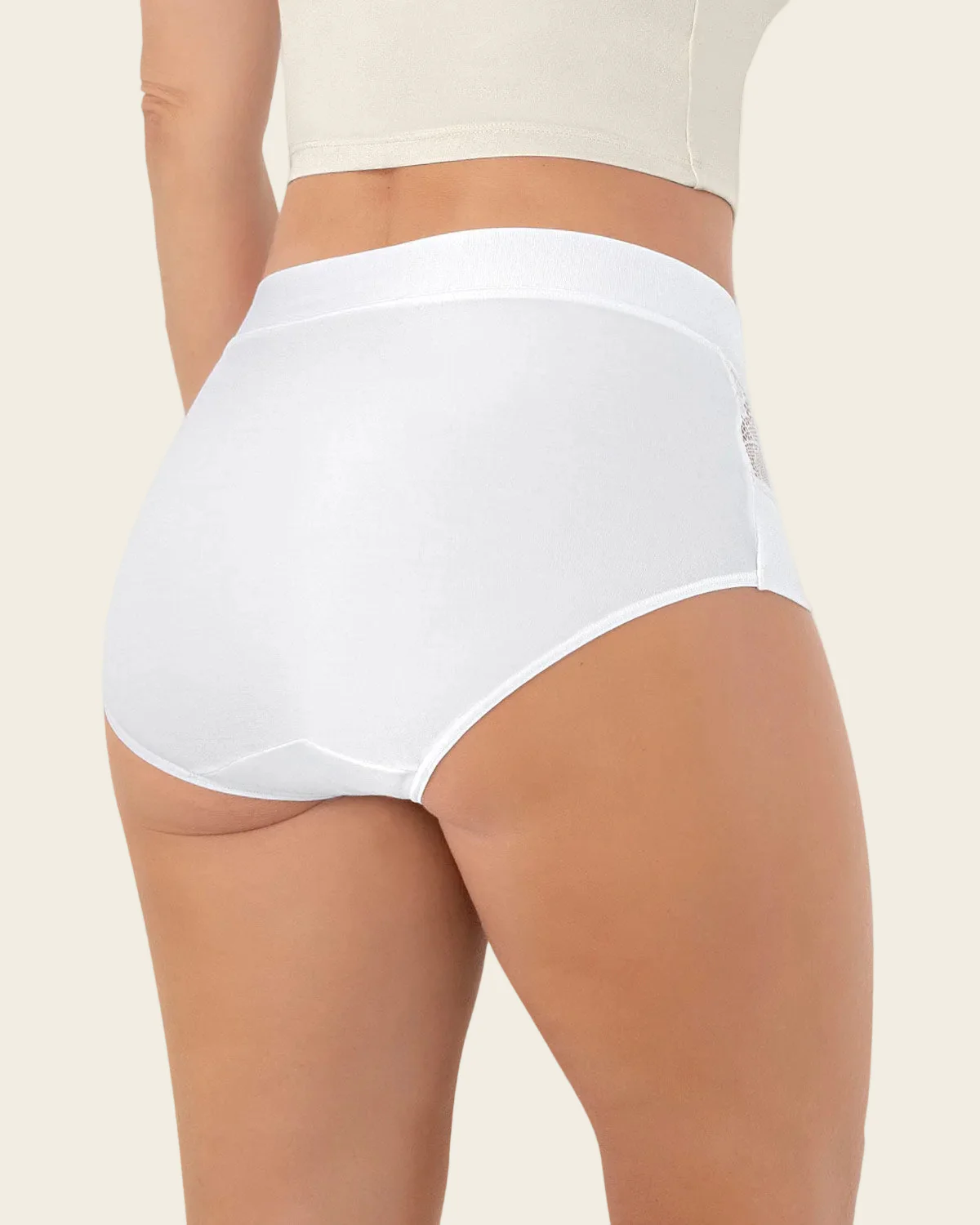 Mid-Rise Full Coverage Knicker with Lace Accents - Image 6