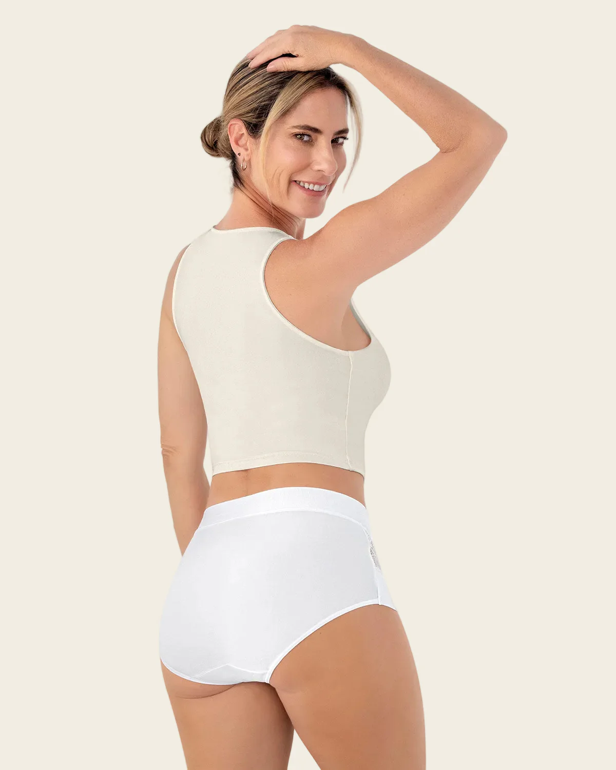 Mid-Rise Full Coverage Knicker with Lace Accents - Image 7