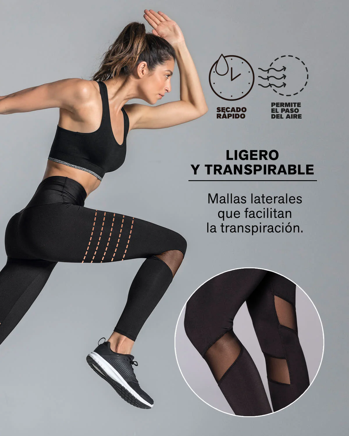 Mid-Rise Mesh Cutout Shaper Legging - Image 11
