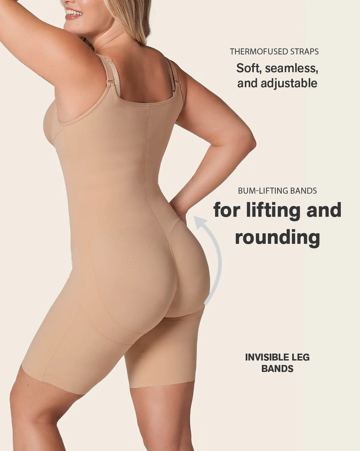Mid-Thigh Sculpting Butt Lifting Body Shaper - Image 18