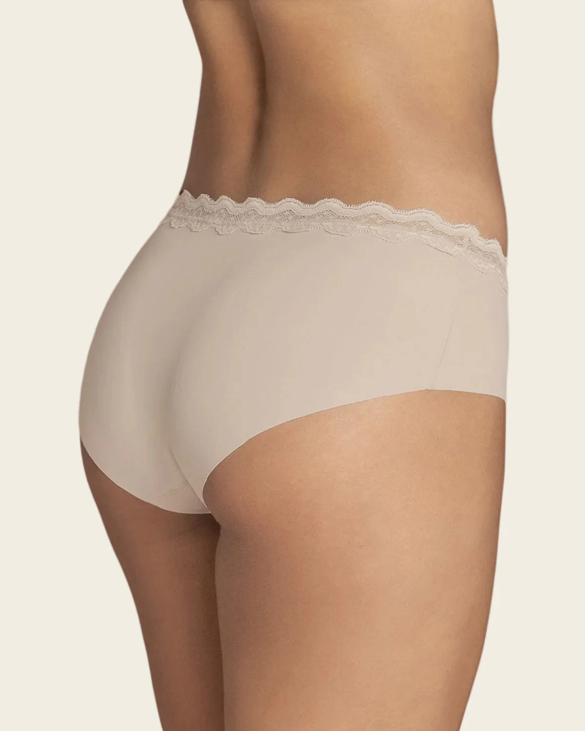 Midrise Lace Waistband Cheeky knicker