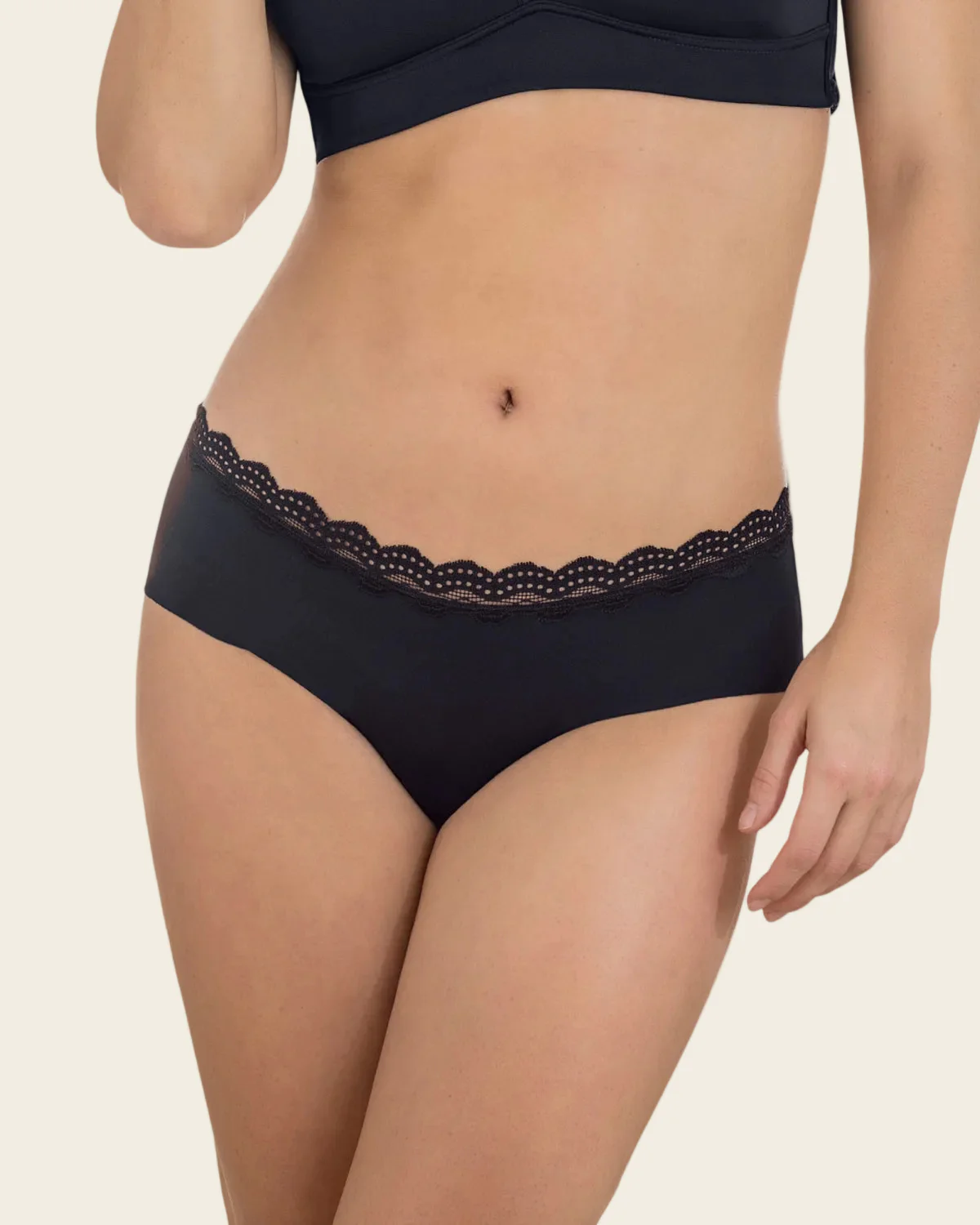 Midrise Lace Waistband Cheeky knicker - Image 6