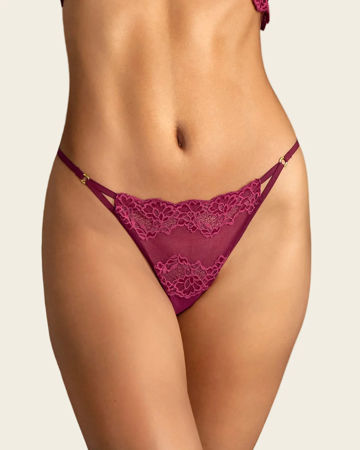 Minimal Low Rise Lace Thong - Image 10