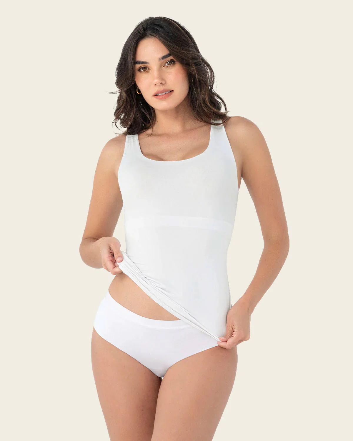 Moderate Compression Shaper Tank with Shelf Bra - Image 11