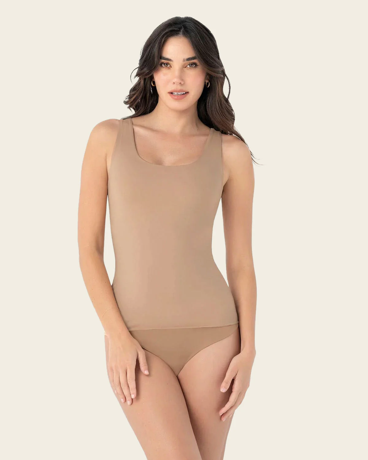 Moderate Compression Shaper Tank with Shelf Bra - Image 5