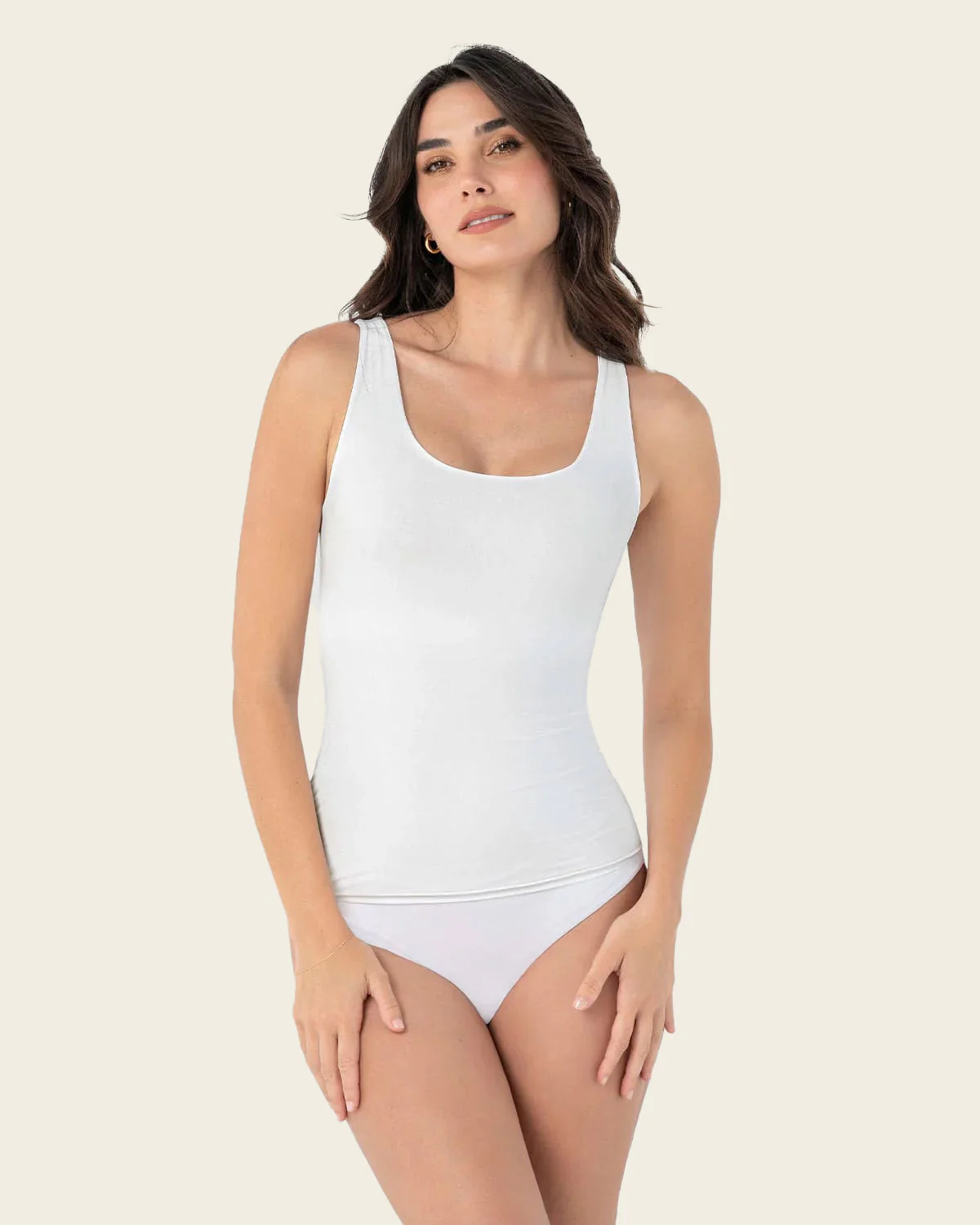 Moderate Compression Shaper Tank with Shelf Bra - Image 9
