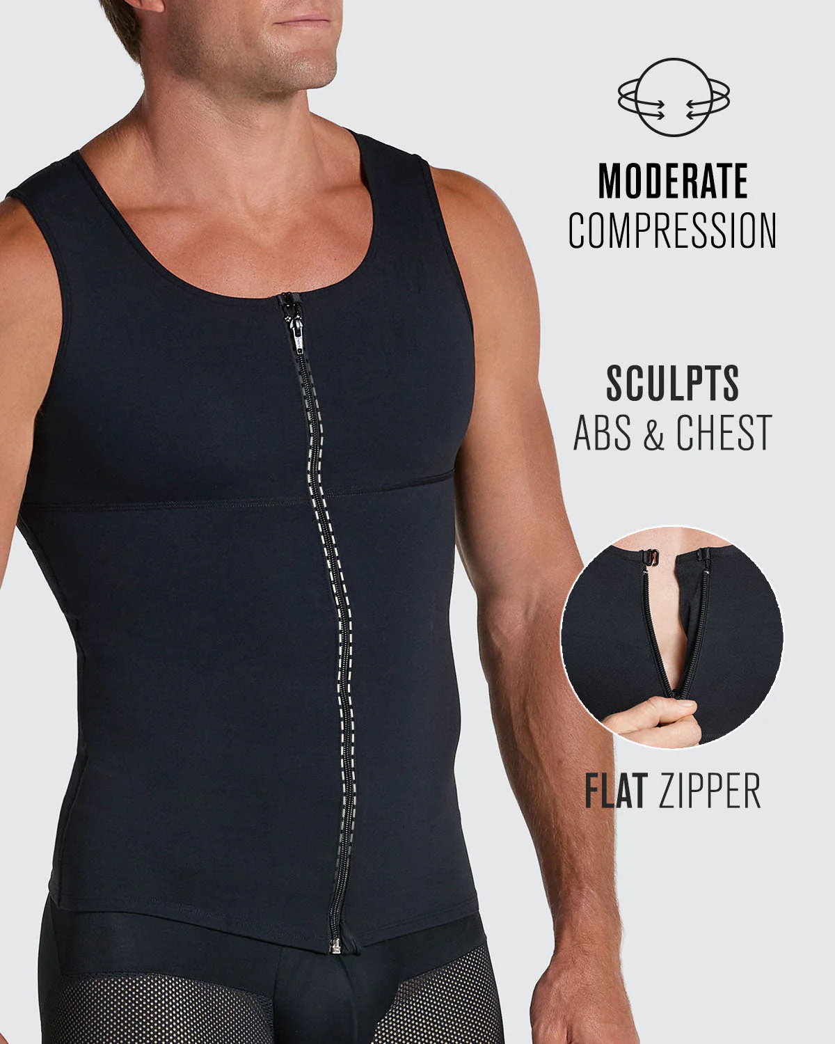 Moderate Shaper Vest with Double-Layered Abs & Back Support - Image 10