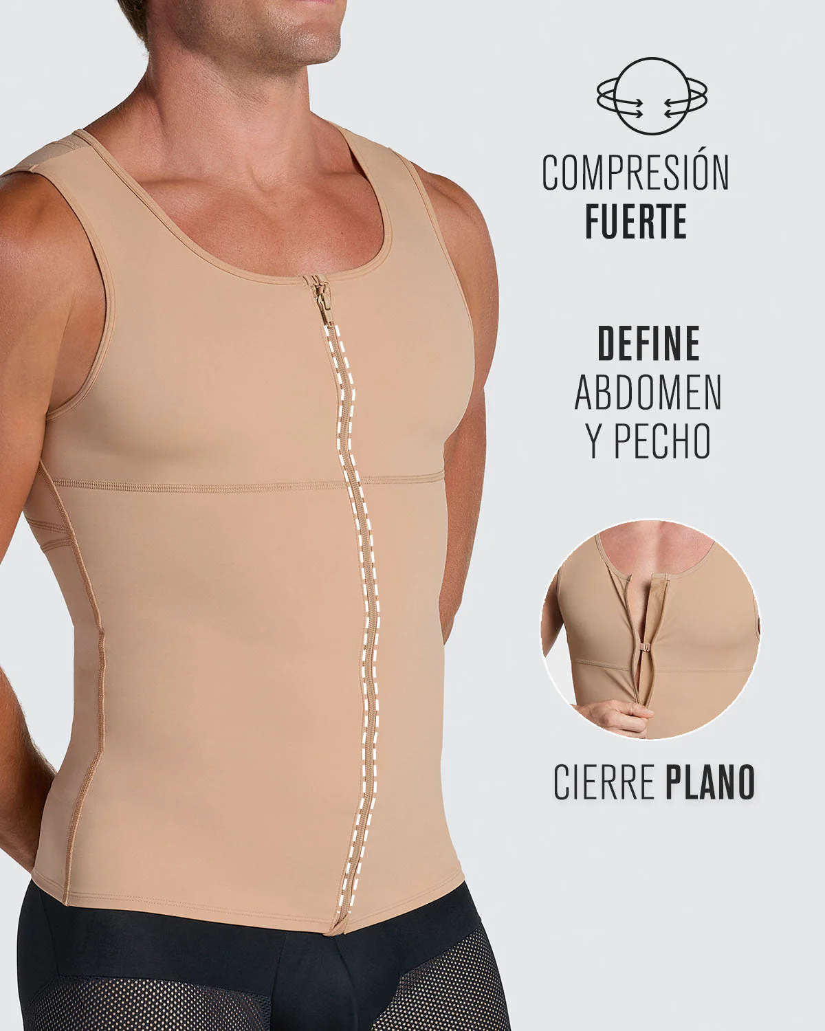 Moderate Shaper Vest with Double-Layered Abs & Back Support - Image 5