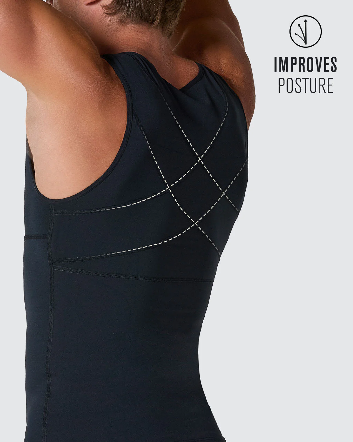 Moderate Shaper Vest with Double-Layered Abs & Back Support - Image 9