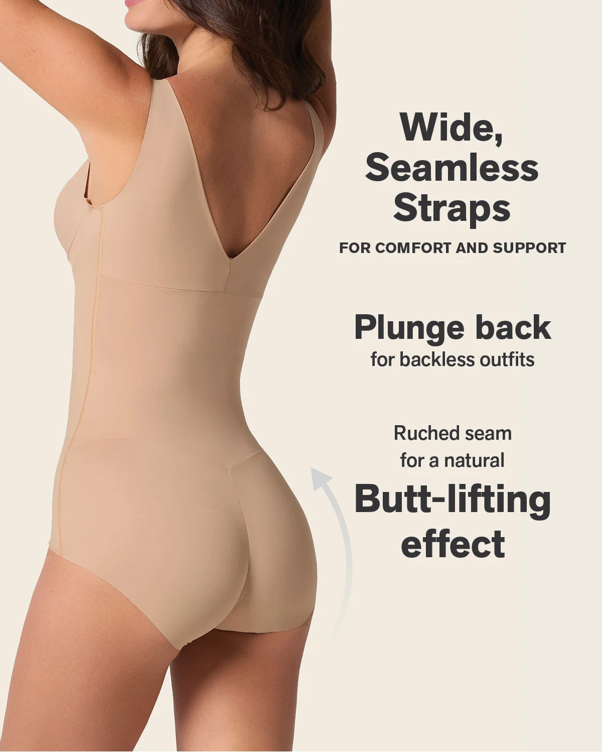 Plunge Back Classic Sculpting Body Shaper - Image 21
