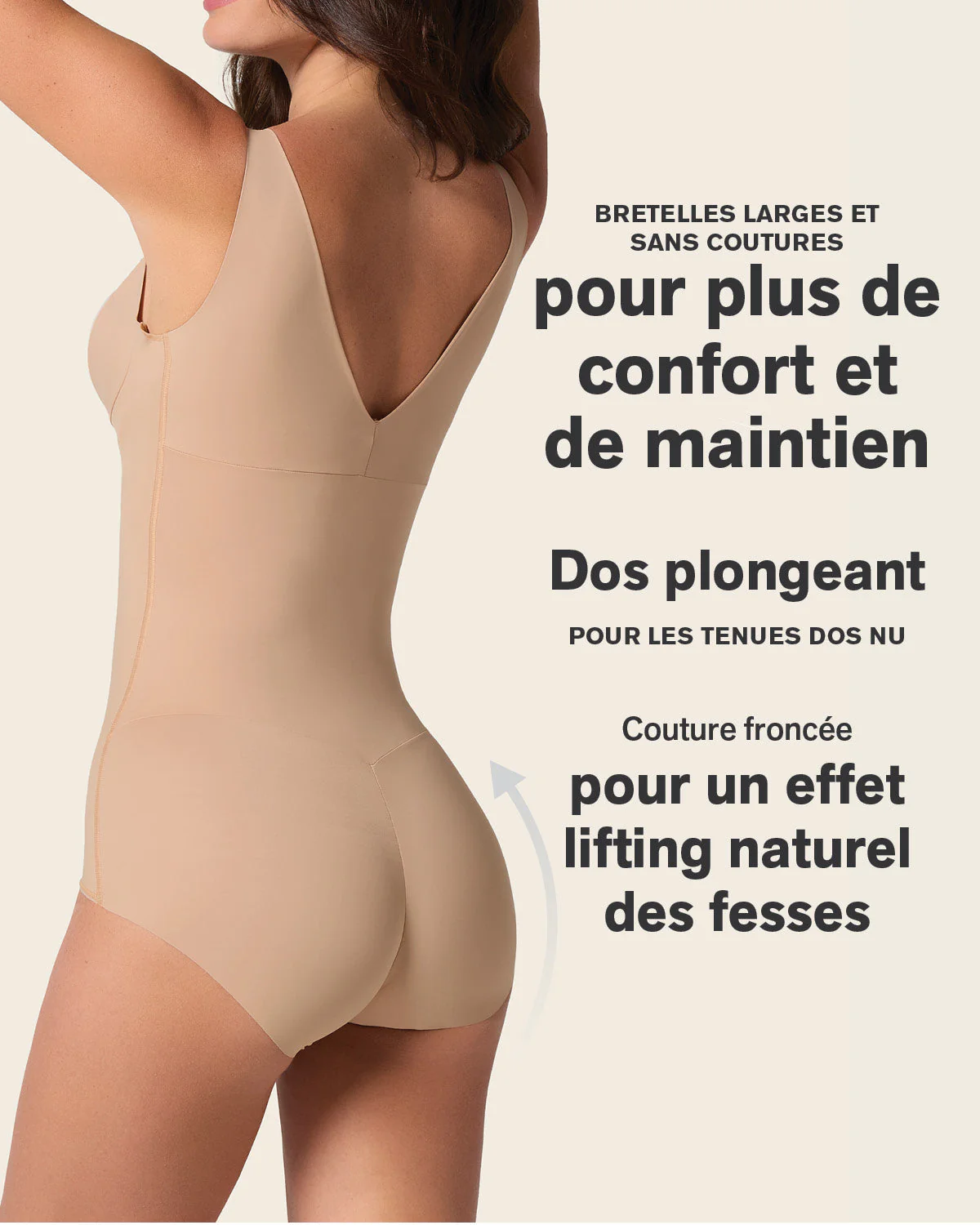 Plunge Back Classic Sculpting Body Shaper - Image 25
