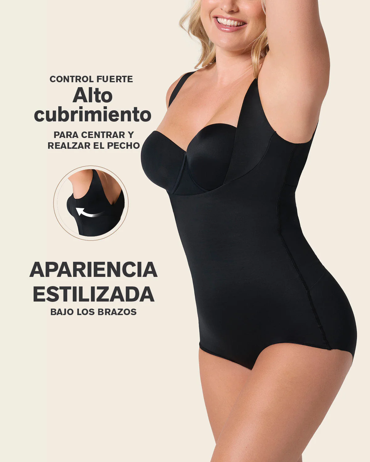 Plunge Back Classic Sculpting Body Shaper - Image 3