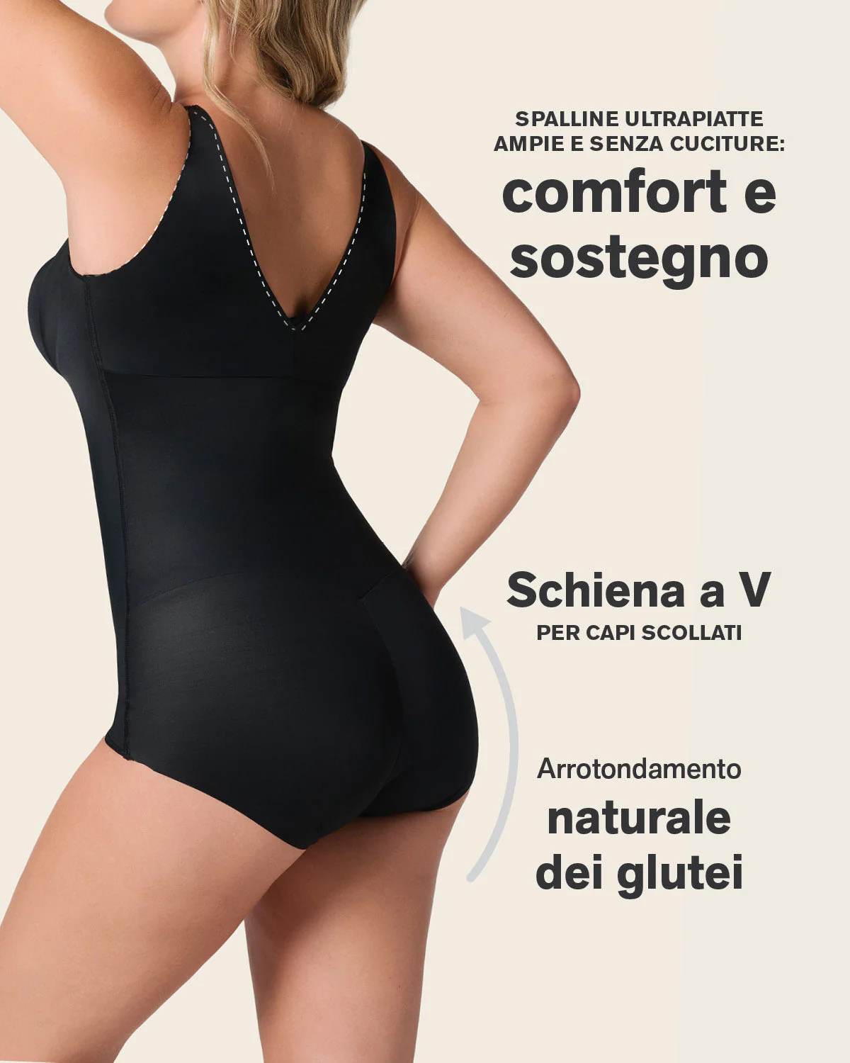 Plunge Back Classic Sculpting Body Shaper - Image 6