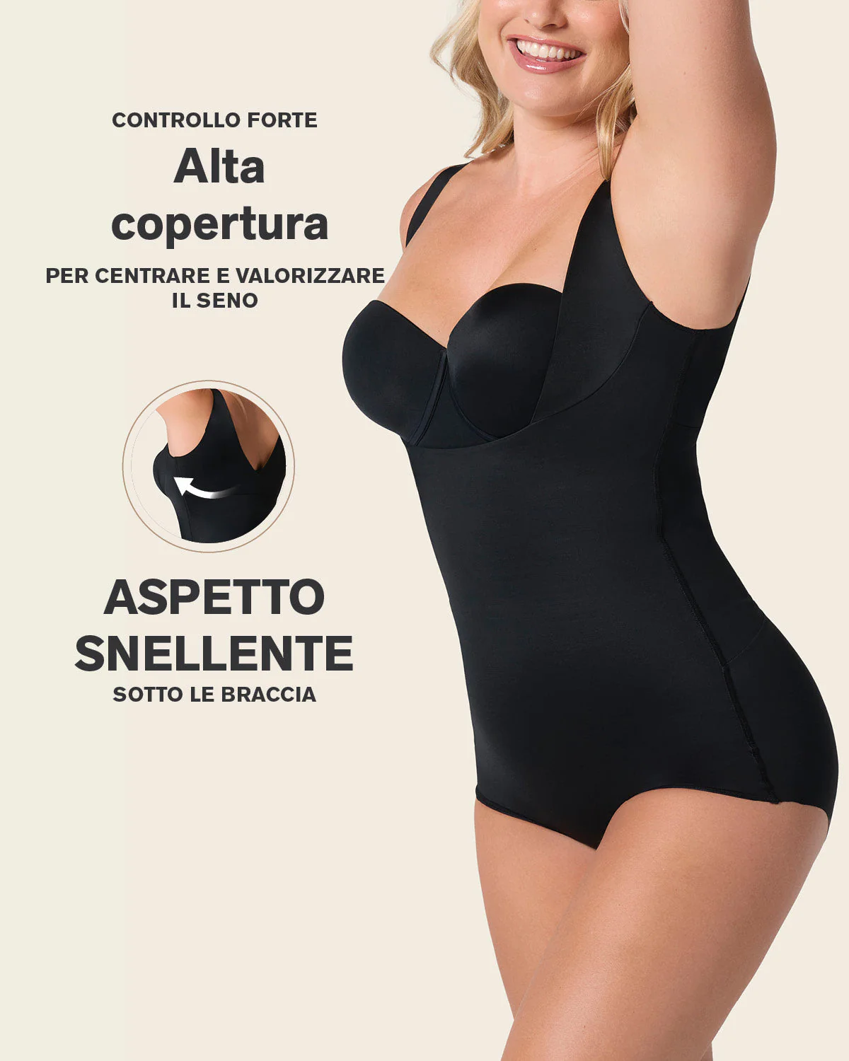 Plunge Back Classic Sculpting Body Shaper - Image 7
